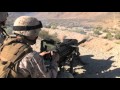MK19 40mm Grenade Launcher Machine Gun In Action Shooting Automatic Belt Fed Fired By US Troops
