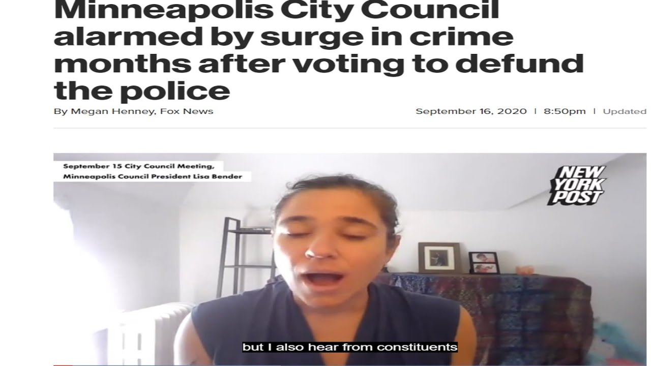 Minneapolis City Council Shocked....Shocked I Tell You, By Crime Surge After Voting to Defund Police