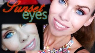 GRWM -Sunset eyes / Krok za krokem - líčení s paletkou Sleek Sunset