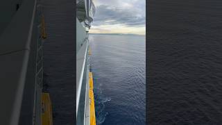 Allure of the Seas sailing away from Barcelona! #royalcaribbean #allureoftheseas #cruiseship #cruise