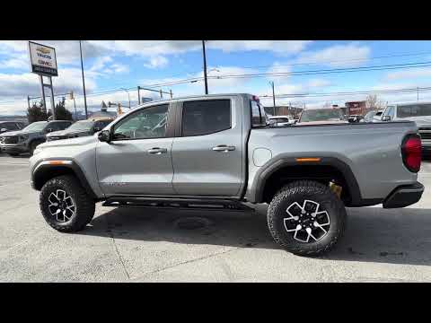2026 GMC Canyon Crew Cab Short Box 4-Wheel Drive AT4X in Silver for sale at Jack Carter Northstar GM in Cranbrook, BC