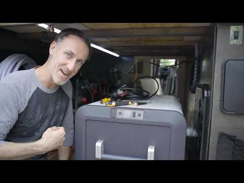 Dometic CFX3 75DZ Fridge Install | The Best Fridge for Family of Four for Van Life