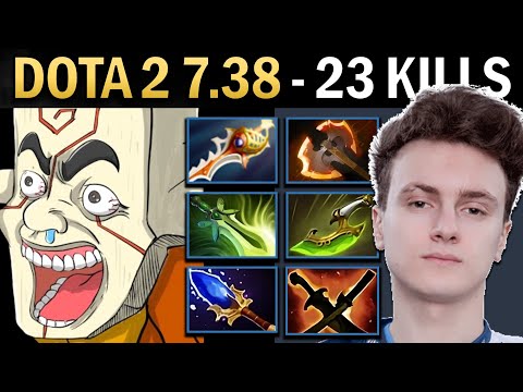 Juggernaut Gameplay Miracle with 23 Kills and SNY - Dota 2 7.38
