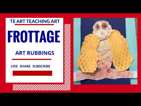 How to make an ART Frottage - Owl