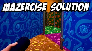 Easy Mazercise Solution! | FNAF Security Breach 2023 Updated