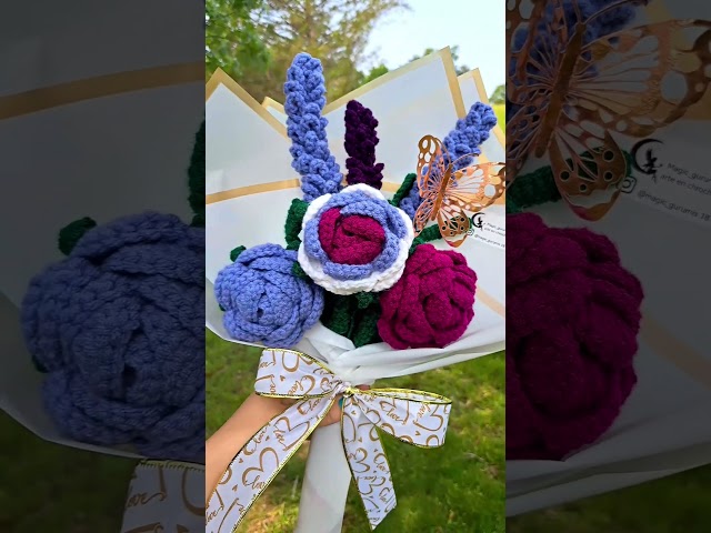 Vídeo relacionado con Genérico Ramo de Flores Tejidas a Ganchillo - Decoración Ornamental - Ramo Elaborado a Mano,para, Graduaciones, San Valentín, Navidad, Celebraciones de Primavera y Semana Santa
