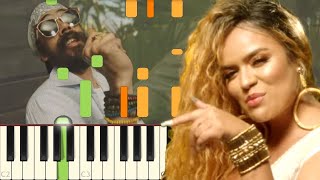 Love With A Quality - Karol G, Damian &quot;Jr. Gong&quot; Marley -  Piano - Synthesia