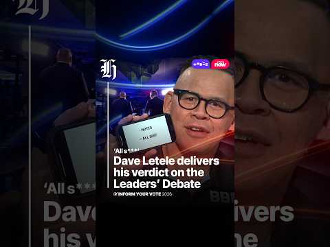 Thumbnail for Dave Letele delivers his verdict on the Leaders' Debate