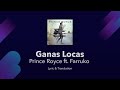Prince Royce - Ganas Locas ft. Farruko Lyrics English and Spanish - Translation