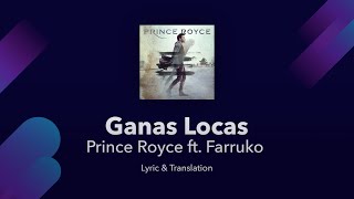 Prince Royce - Ganas Locas ft. Farruko Lyrics English and Spanish - Translation