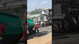 Vibratory roller pavement leveling workflow