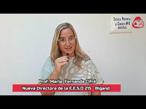 MARIA FERNANDA CIFRE NUEVA DIRECTORA ESSO 215 BIGAND