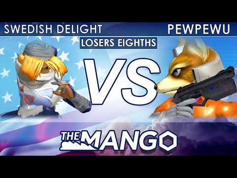 The Mang0 3 - OG | Swedish Delight (Fox) VS CLG. | PewPewU (Marth, Fox) - SSBM - Losers Eighths