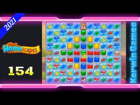 Homescapes Level 154 - Super Hard Level - No Boosters - 11 moves (2021)