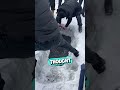 They Had No Food, So They Went Frozen Lake Fishing 😳 #shorts
