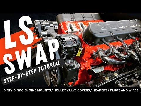FRANCIS EP.15 | DIY LS Swap Part 2 | Dirty Dingo Engine Mounts, Holley Valve Covers, Headers, Plugs.