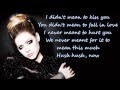 Avril Lavigne - Hush Hush [Lyrics] 