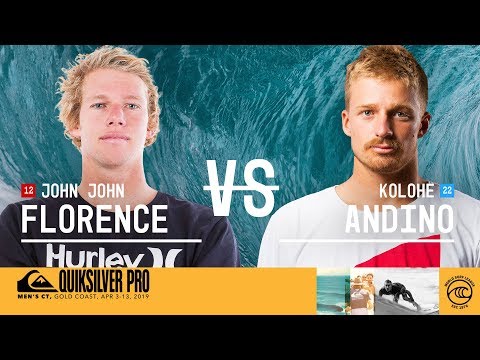 John John Florence vs. Kolohe Andino - Semifinals, Heat 1 - Quiksilver Pro Gold Coast 2019