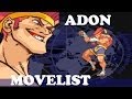 Street Fighter Alpha 3 Adon Move List