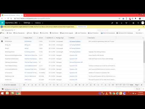 How to Import a Solution in Dynamics 365