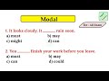Modal Verb Practice Set 6 English Academy By Deepak Kr For All Exams