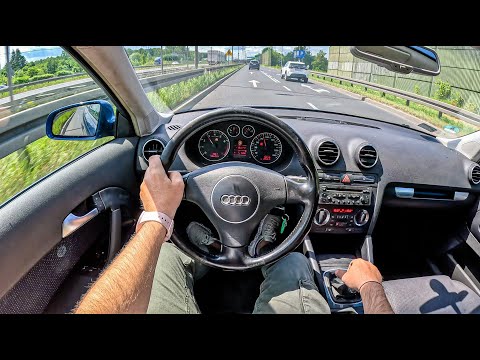 2003 Audi A3 8P [1.6 102HP] |0-100| POV Test Drive #1727 Joe Black