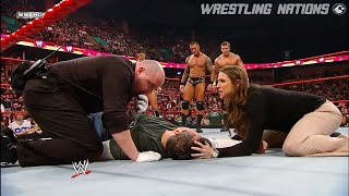 Shane and Stephanie Destroyed by Randy Orton WWE R