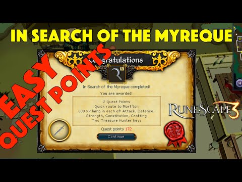 Easy Quest Points! In Search of the Myreque Quest Guide, [Up to Date] RS3 2019