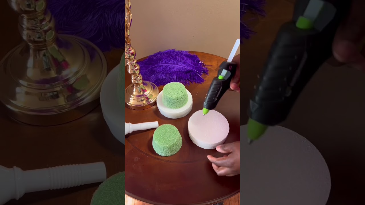 Dollar Tree Centerpieces ( DIY ) Ostrich Feathers #centerpieces #decor #decoration #party