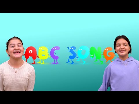 Masal and Öykü with ABC Alphabet Song - learning animals with letters
