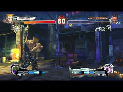 SSFIVAE:  Guile (ACE E I RI N) vs. Dudley (HJMxp) HD