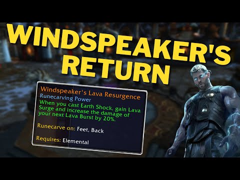 WINDSPEAKER'S RETURN! Elemental Shaman PvP 2v2 Arena Shadowlands 9.2