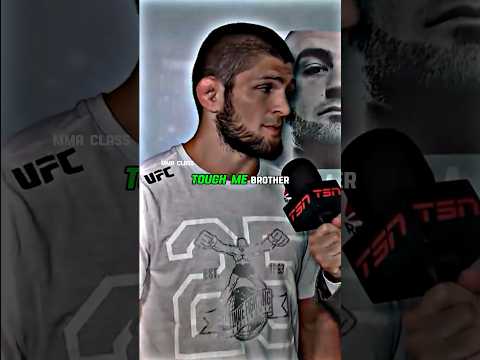 When Khabib SCARED the reporter 😱#khabib #khabibnurmagomedov #shorts #shortsfeed #fyp