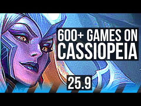 CASSIOPEIA vs YONE (MID) | 600+ games | EUW Master | 25.9