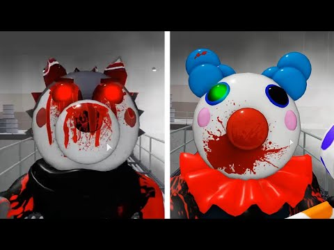 ROBLOX PIGGY 2 EVIL CLOWNY VS EVIL WILLOW JUMPSCARE - Roblox Piggy Book 2 rp