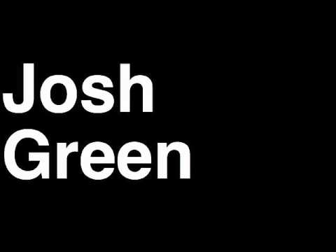 How to Pronounce Josh Green Edmonton Oilers NHL Hockey Player Runforthecube