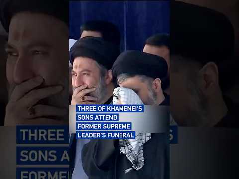 Three of Khamenei's sons attend former supreme leader's funeral