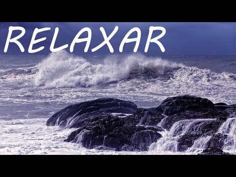 Som de Chuva e Ondas do Mar com Música Relaxante de Fundo - Dormir Bem
