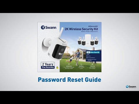 Swann AllSecure Password Reset Tutorial