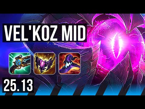 VEL'KOZ vs XERATH (MID) | EUW Diamond | 25.13