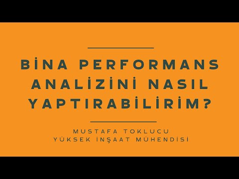 Bina Performans Analizini Nasıl Yaptırabilirim?