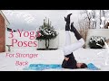 Yoga Girl In The Snow Snowga 3 Yoga Poses For Stronger Back