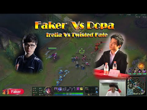 Faker Vs Dopa in Korean Solo Q Patch 9.19 ( Faker + Tazan Vs Dopa + Clid)