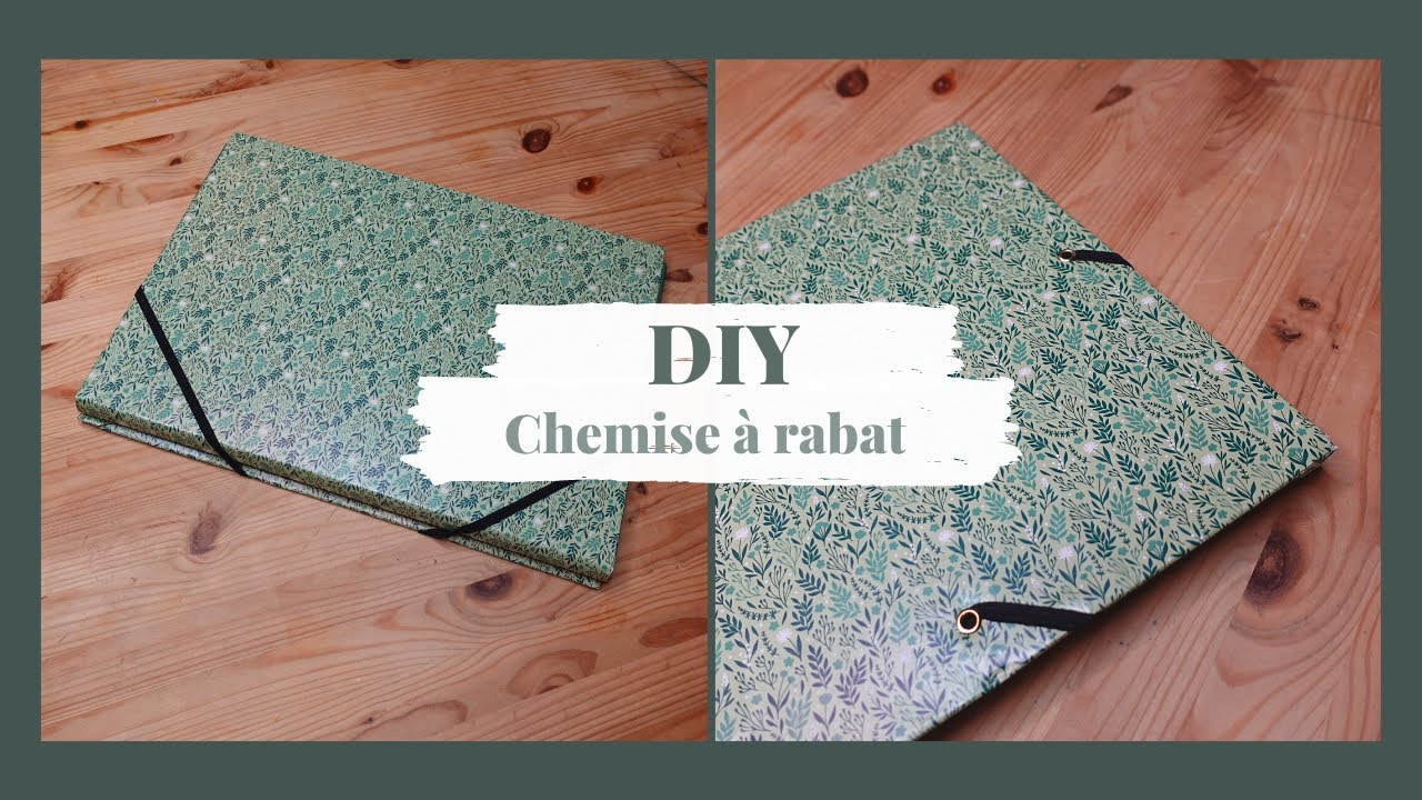 DIY chemise 3 rabats à élastique pour ranger vos feuilles