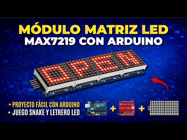 Vídeo relacionado con AZDelivery MAX7219 8x32 4 en 1 Dot LED Matrix Display Modulo de Pantalla Compatible con Arduino con E-Book Incluido!