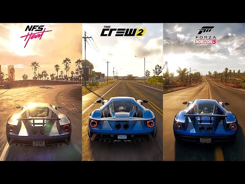 Forza Horizon 5 Sound Comparison (FH5 vs GT Sport vs DRIVECLUB  vs The Crew 2 vs NFS Heat)