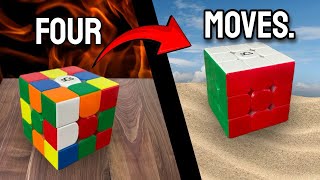 How to Solve a Rubik’s Cube in Four Moves!