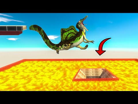 pAsS ThrOUgH the HoLE in the CeNTeR of LaVa and gEt Small ALiEN - Animal Revolt Battle Simulator