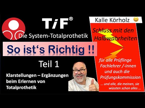 Keine Halbwahrheiten mehr bei der TIF®-Totalprothetik ( vielleicht Teil 1)
