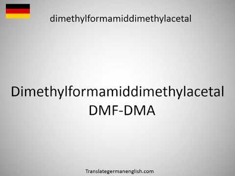 How to say dimethylamine in German?